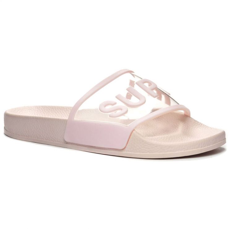 superga pink slides