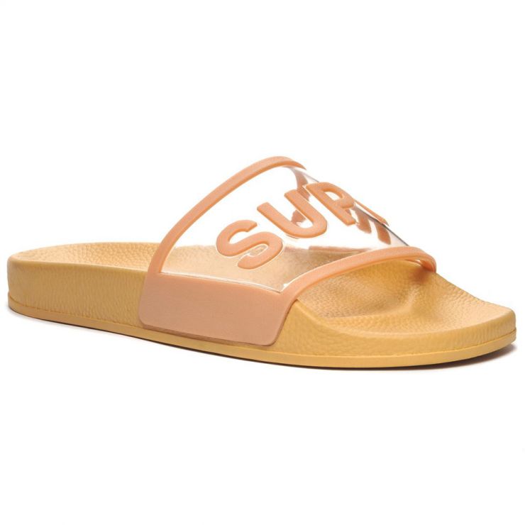superga pink slides