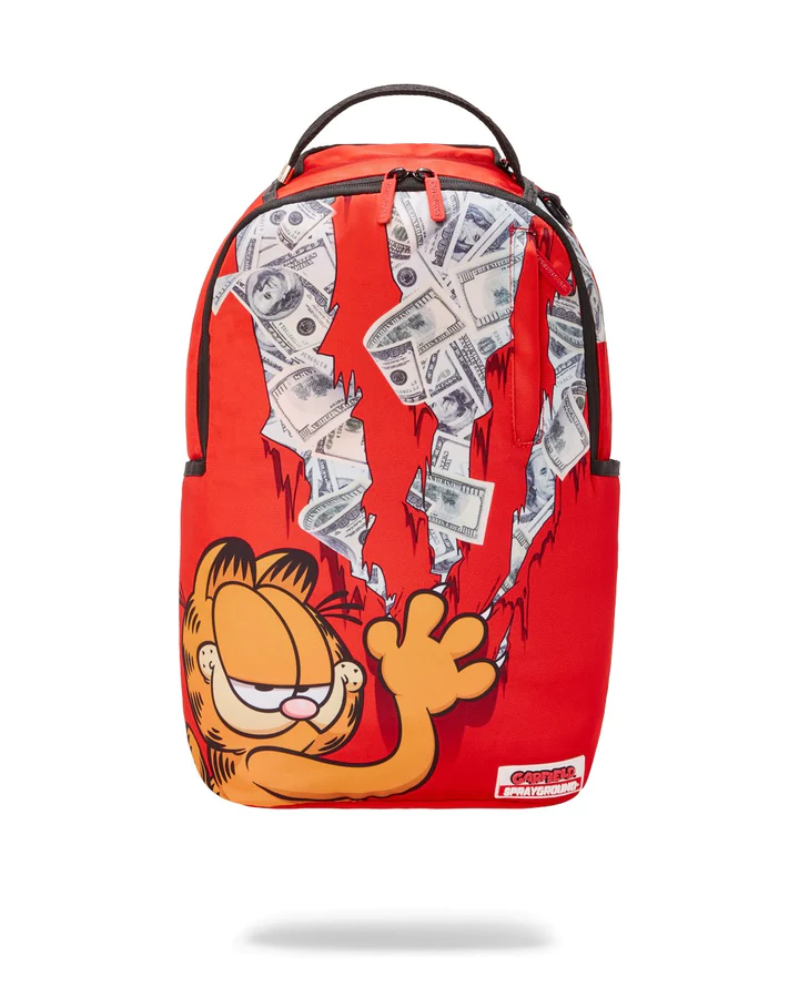 SPRAYGROUND GARFIELD CAT SCRATCH תיק גב אדום דמות חתול גרפילד READY