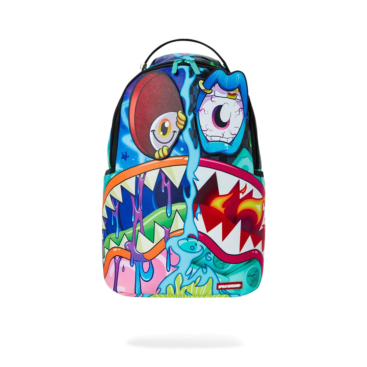 Sprayground Unisex Crazy Shark Split DLXSV W/ Removable Eyes Backpack  910B5357NSZ Multicolor